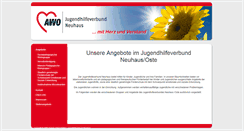 Desktop Screenshot of jugendhilfeverbund-neuhaus.de